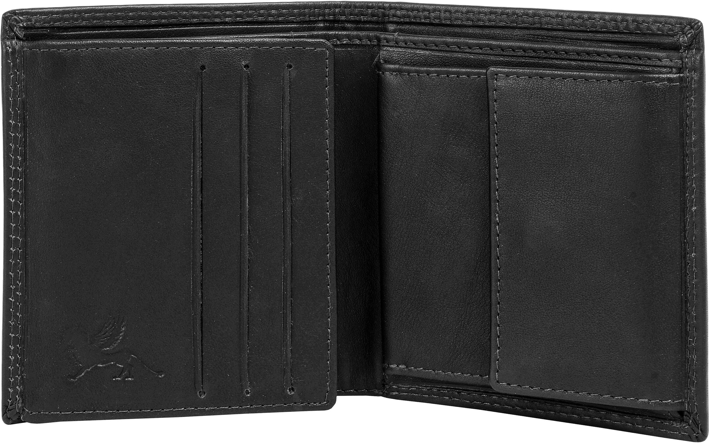 Geldbörse MANO "MANO Herren, Damen SUTURA echt Leder", Herren, schwarz, Leder, unifarben, Kleinlederwaren Geldbörse, echt Leder schwarz Einheitsgröße