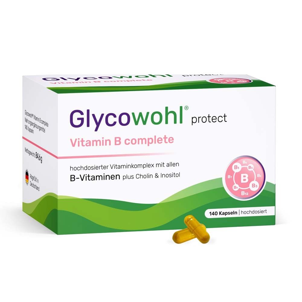 Glycowohl Vitamin B complete+Inositol+Cholin Kaps. 140 St Kapseln