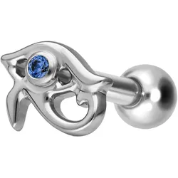 Titan Ohrpiercing mit Innengewinde AUGE DES HORUS