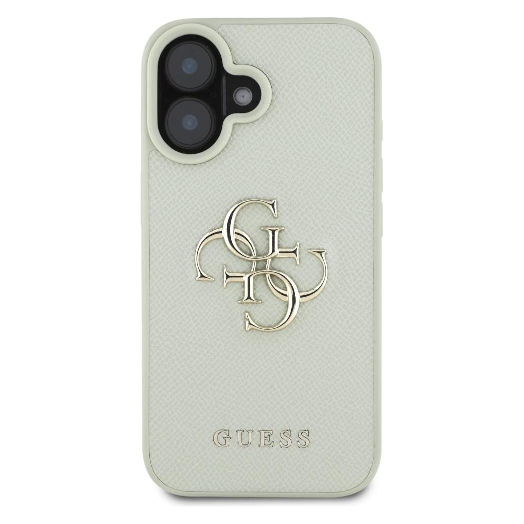 Guess Hardcase PU Grained Big 4G and Classic Logo Case for iPhone 16 6,1" Green (Apple iPhone 16) (GUE004403-0)
