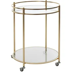 Servierwagen "James" ca. 75x57 cm, transparent