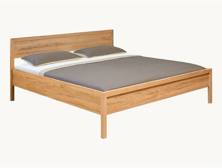 Massivholzbett Silia - Zirbe unbehandelt - 45 cm - 140x200 cm