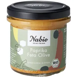 Nabio Bio-Aufstrich Paprika, Feta & Olive