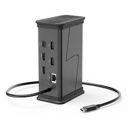 Hama USB-Hub Connect2Office Black USB-C® Power Delivery 00200150
