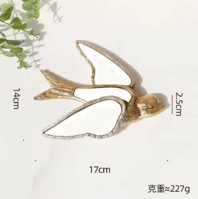 Inspire Curations Vintage Dragonfly Resin Mirror Wall Art Elegant Butterfly Inspired Home Decor s