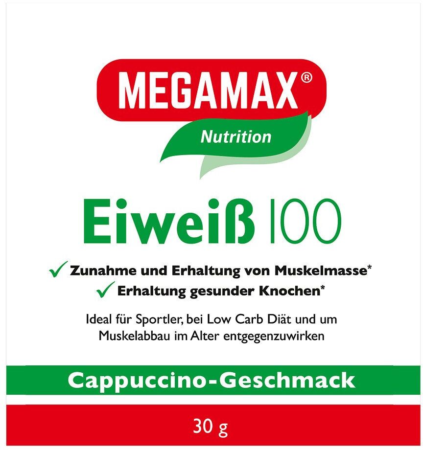 Eiweiss 100 Cappuccino Megamax Pulver 30g