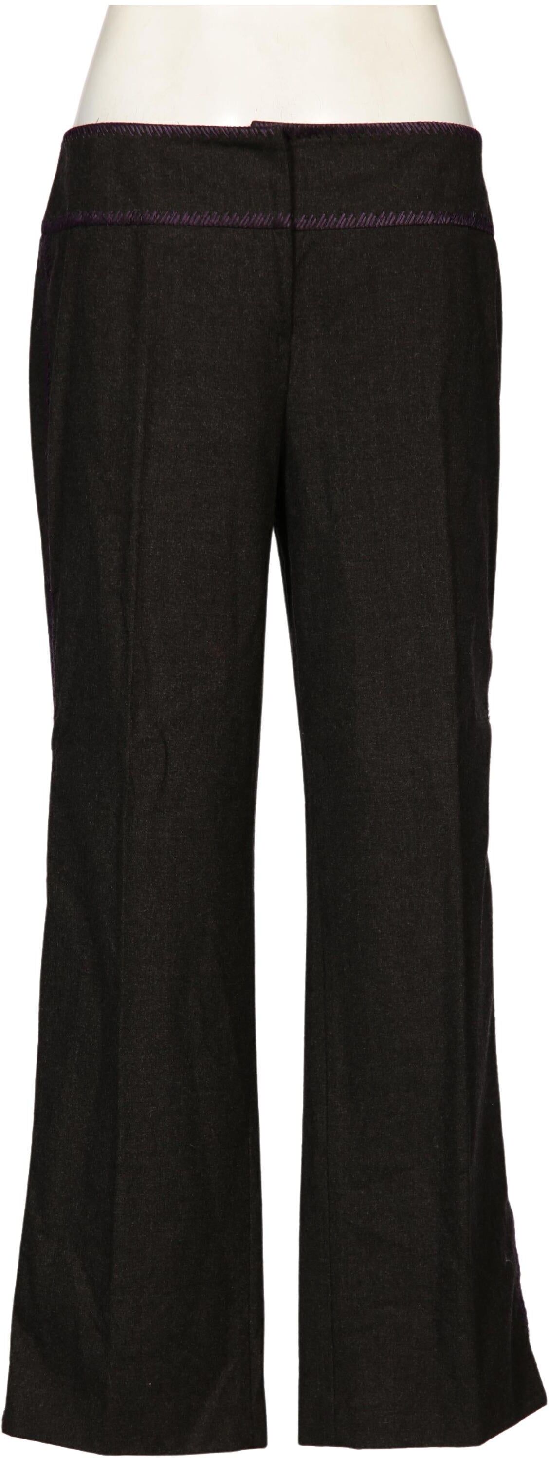 Iceberg Damen Stoffhose, Schwarz, Gr. EU 42 (IT 48), Schurwolle / Elasthan - Second Hand
