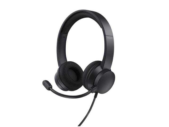 Trust Ayda ENC-headset voor pc (USB) Headset Zwart
