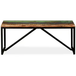 vidaXL Sitzbank Massivholz 110x35x45 cm