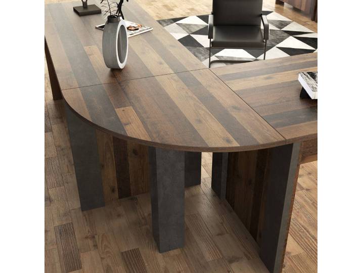 Eckschreibtisch Clifford 173 x 173cm Braun