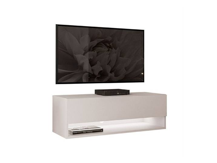 Lookway Lowboard CALANTE 90 cm RTV Hängeschrank mit LED-Beleuchtung, 90x30x35 cm