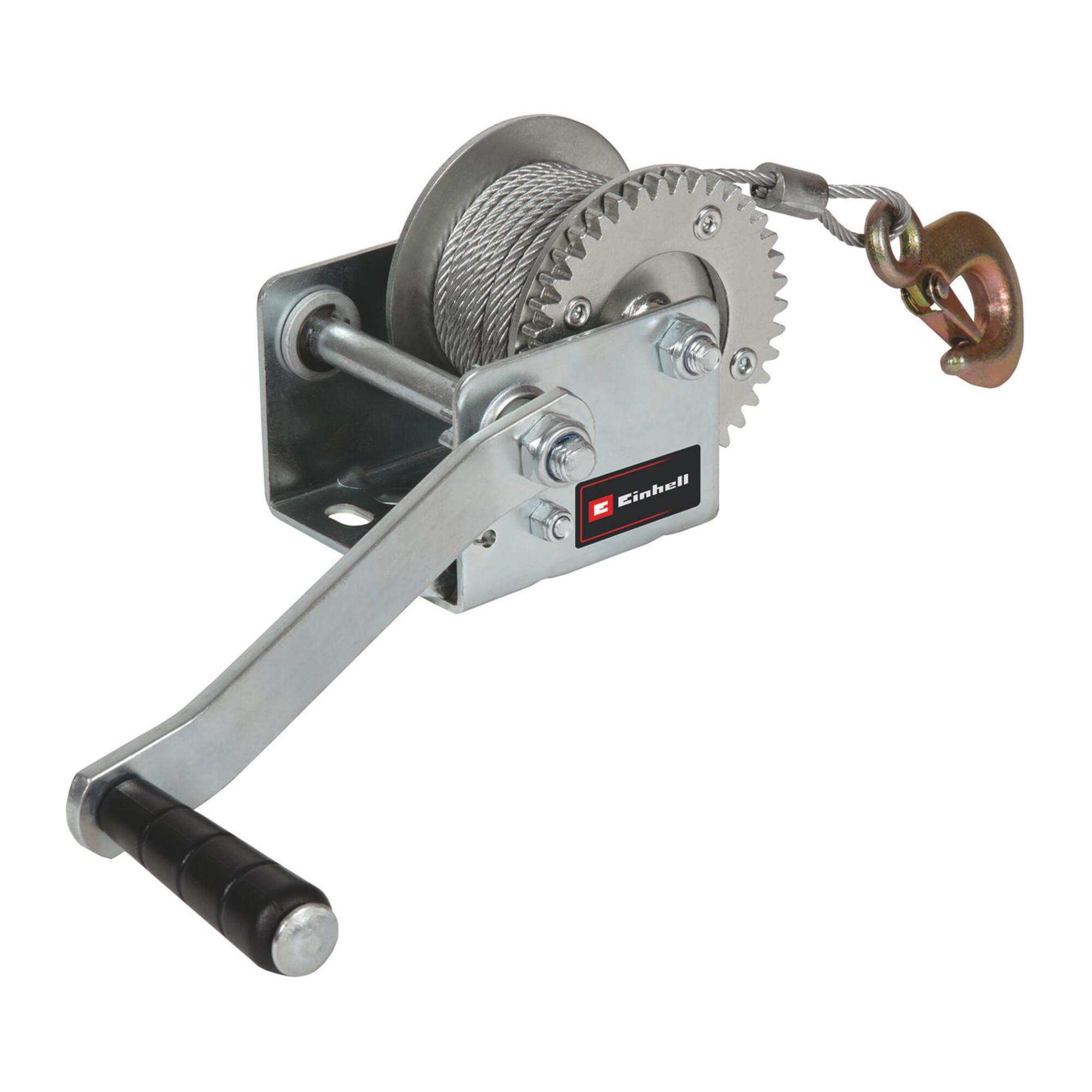 Einhell TC-WI 500 Handseilwinde aus Metall mit Seil und Haken für Lasten bis 500 kg - 2260160)