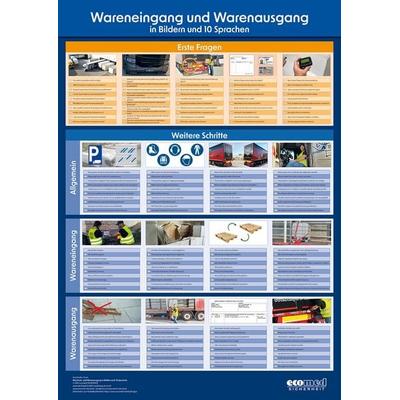 Poster Wareneingang und Warenausgang in Bildern und 10 Sprachen, Poster von Franz Armstorfer,Benjamin Stern, Ecomed-Storck, 978-3-609-68156-6