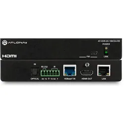 Atlona 4K HDR Receiver w/IR, RS-232, Ethernet, and PoE., Videokabel