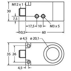 Turck Sensor BI20RW30DAN6XH1141