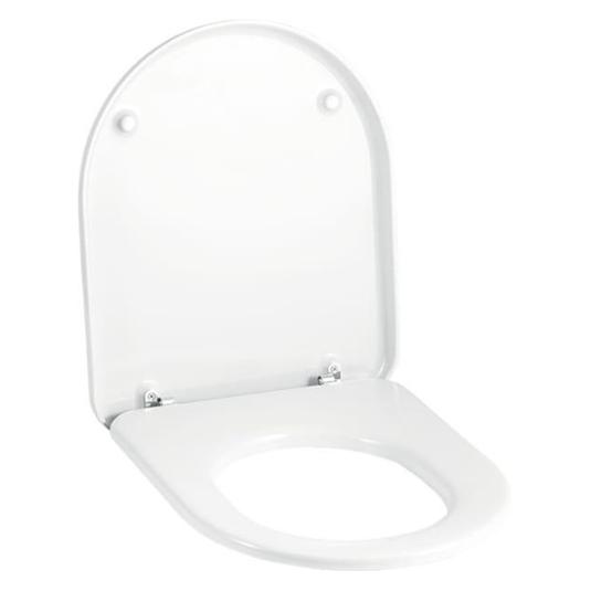 Geberit WC-Sitz MANGO mit Deckel, Scharniere verchromt weiss (573800000)