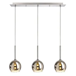 Deko-Light Pendelleuchte Bunda 3xG9 Glas Chrom 342115