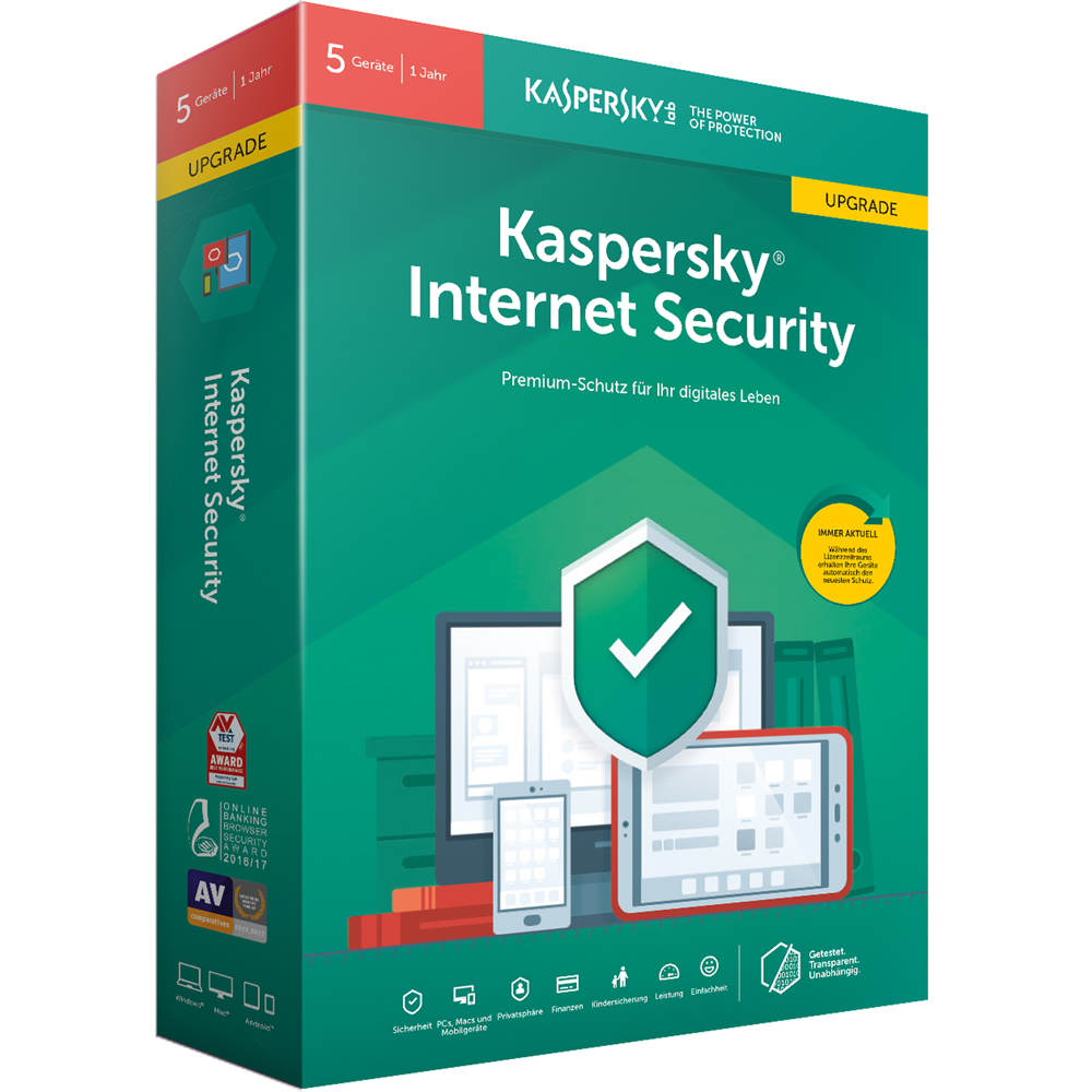 Kaspersky Internet Security 2026 Upgrade 1 Gerät 1 Jahr KL1939GCAFU