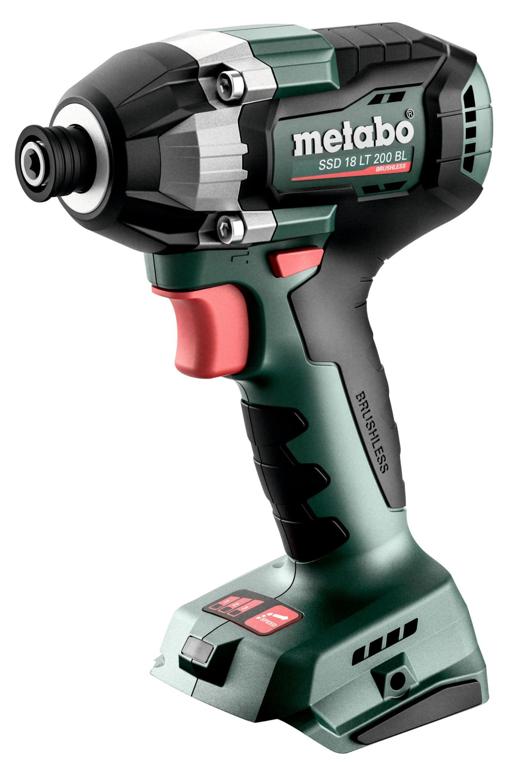 Metabo SSD 18 LT 200 BL schroefboormachine met slagfunctie, borstelloos, zwart/groen/rood