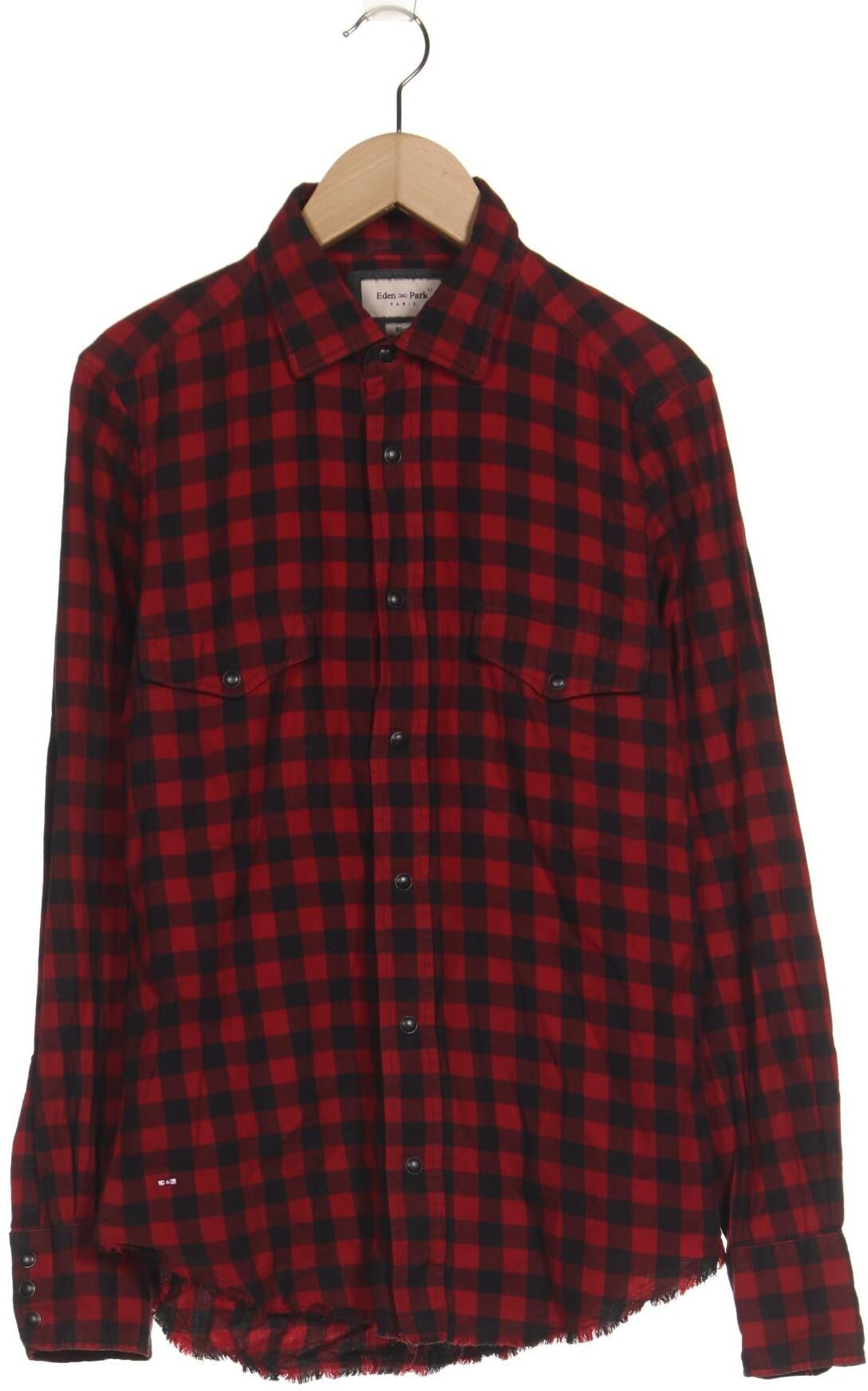 Eden Park Herren Hemd, Rot, Gr. XS, Baumwolle - Second Hand