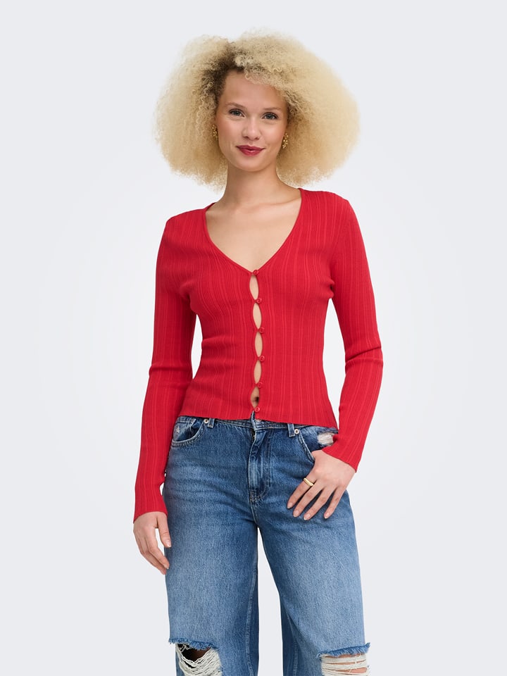 ONLY Cardigan in Rot - XL