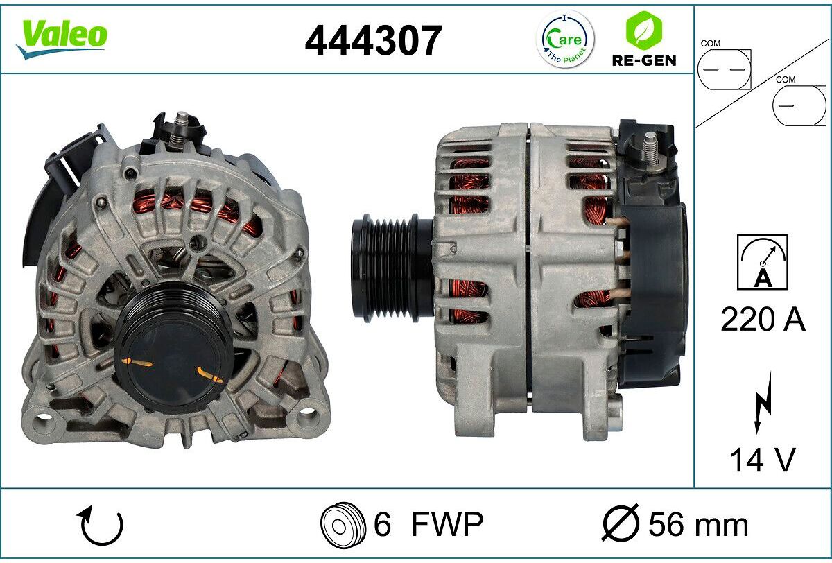 Drehstromgenerator VALEO RE-GEN - AT VALEO 444307