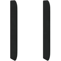 vidaXL Kopfteil Ohr Schwarz 80 x 16 x 4 cm Samt