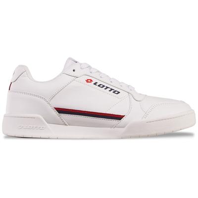 Sneaker LOTTO, Damen, Gr. 37, rot (weiß, rot), Kunstfaser, Synthetik, clean, Schuhe Sneaker, - besonders vielseitig zu kombinieren