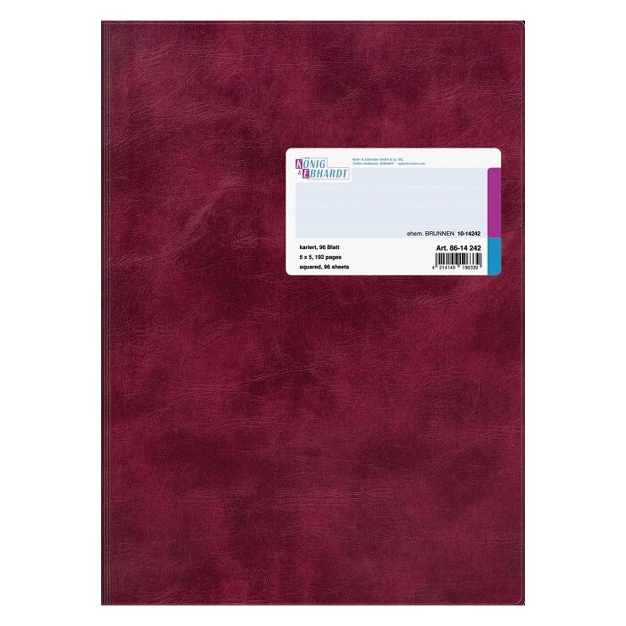 König & Ebhardt Geschäftsbuch A4 96 Blatt kariert flexibel (8614242)