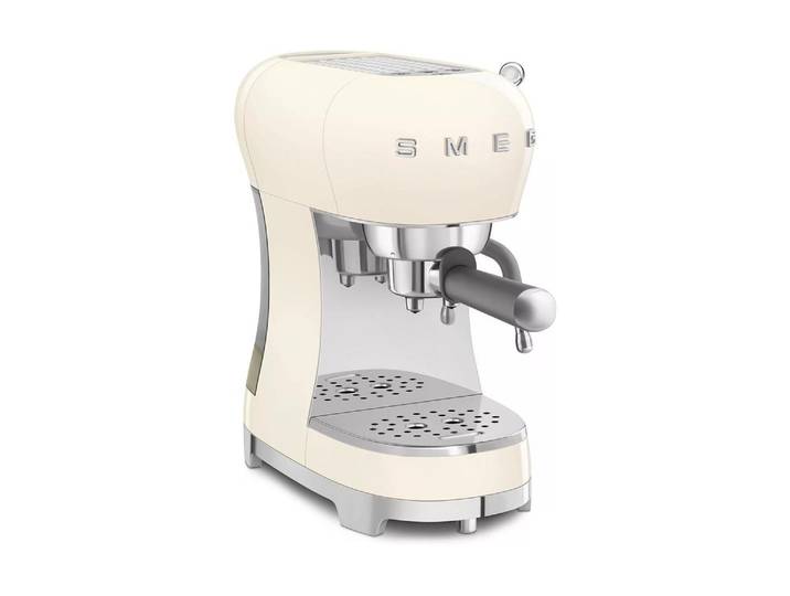 SMEG Siebträgermaschine 50's Style , Energieeffizienz: A, beige (creme), B:14,9cm H:33cm T:32,9cm, Kaffeemaschinen, Siebträgermaschine