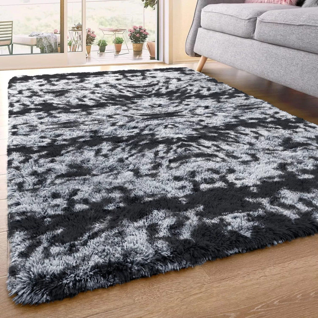 Metro Shaggy Rug Tie Dye Grey Rectangle 160 x 230 cm