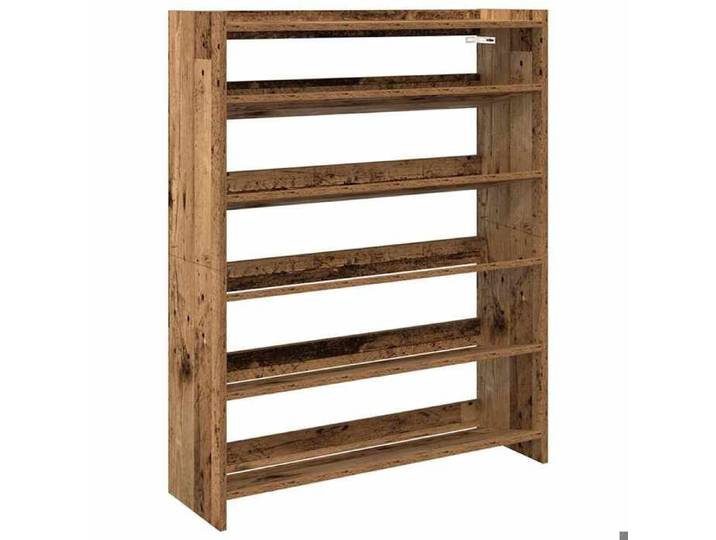 NOUVEAU Range-chaussures - (1 PC) Étagère à chaussures - vieux bois - 80x25x100cm bois d'ingénierie - Anti l'humidité  19954