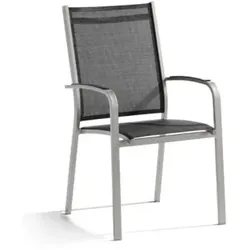 Sieger Meran Stapelsessel Aluminium graphit