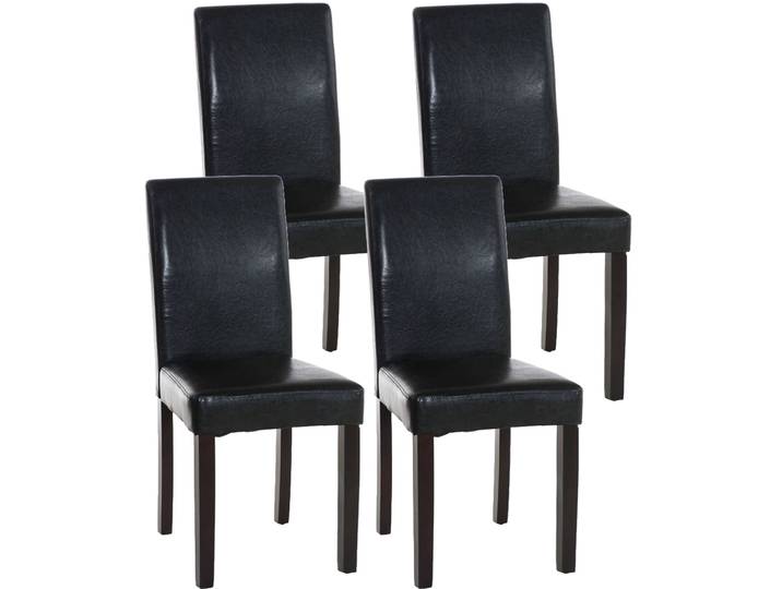 4er Set Esszimmerstuhl Ina Dunkelbraun