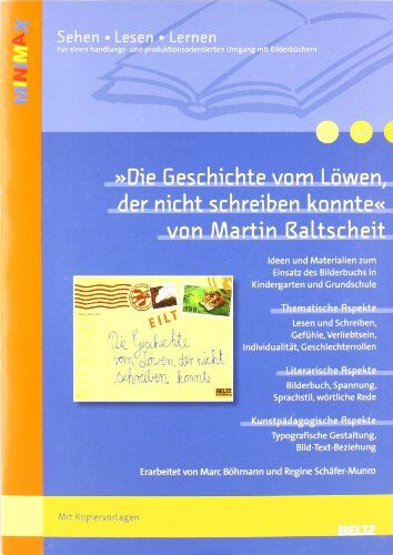 Marc Böhmann - »Die Geschichte vom Löwen, der nicht schreiben konnte« von Martin Baltscheit: Ideen und Materialien zum Einsatz des Bilderbuchs in Kindergarten und ... (Beltz Praxis / Lesen - Verstehen - Lernen) - Preis vom 07.10.2026 11:45:10 h