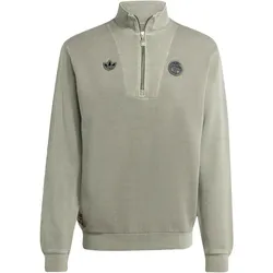 adidas Originals FC Bayern München Icon 1/2-Zip Sweatshirt 2025/26 Herren JN0113 - base green S