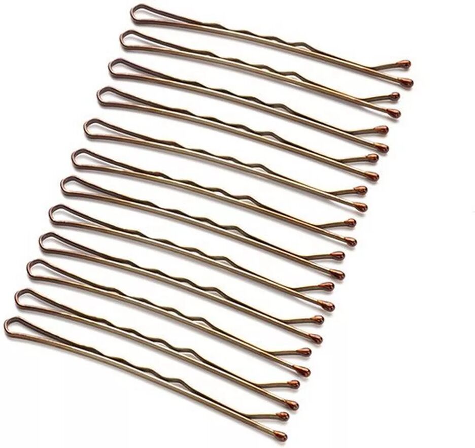 Trisa Haarschmuck - Haarpin gewellt, 6cm, Braun