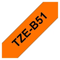 Brother, Beschriftungsband, TZE-B51 LAMINATED TAPE 24MM (2.40 cm, Schwarz)