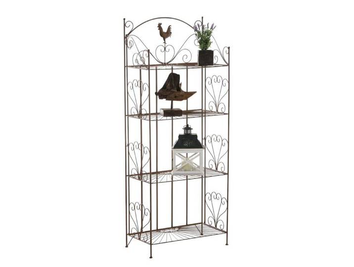 Etagere de rangement support plantes meuble pour terrasse balon salon en metal marron vieilli 10_0003983
