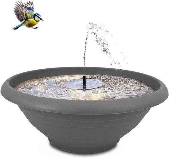 XXL Solar Fontein Tuindecoratie Grijs - 60 cm