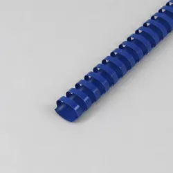 Plastikbinderücken A4, oval 28 mm | blau, PVC