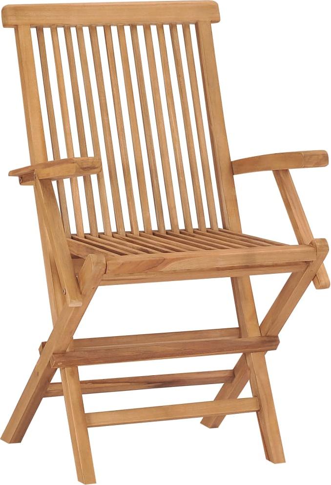 vidaXL Klappstühle, 8-teilig, Massivholz Teakholz