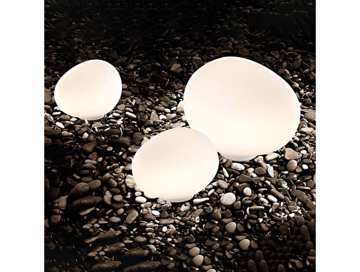 Foscarini Gregg outdoor grande Außen-Dekoleuchte, weiß / opal, Kunststoff, Design