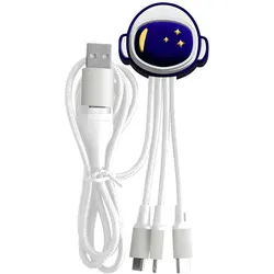 Yello koko USB-A-C/Micro-USB- und USB-C- und Lightning-Kabel (1 m), USB Kabel