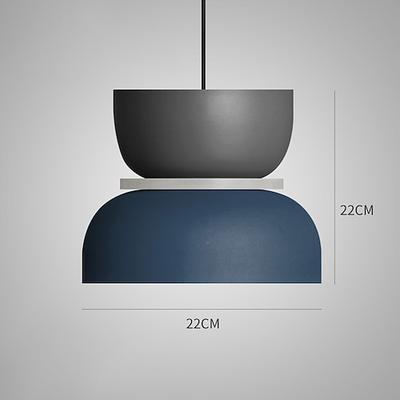 Nordische moderne Pendelleuchte, kreative Macaron-Farbe, Scheunen-Design, Mid-Century-Hängeleuchte mit Aluminiumschirm, Vintage-Industrie-Kronleuchter, Schlafzimmer, bunte Decken-Pendelleuchten,
