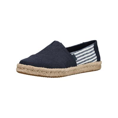 Slipper TOMS "TOMS Halbschuhe Textil", Damen, Gr. 40, blau (navy, weiß), Textil, Schuhe Slipper