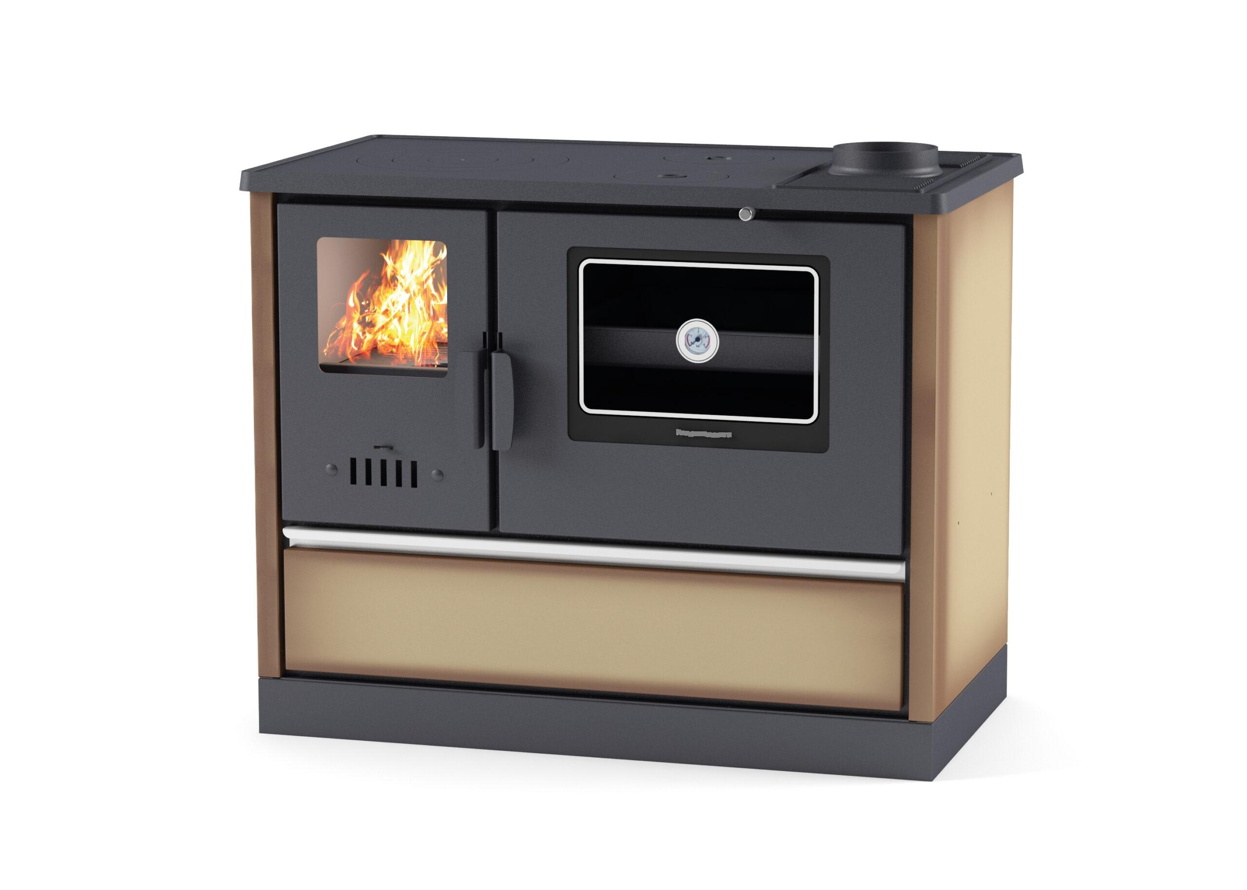 Küchenofen Holzherd Kaminofen pizzaofen Herd Gusseisen 7,9KW BimSchV2