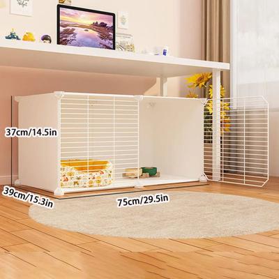 Uplifted Finds Multi Tier Premium Indoor Cat Villa & Modular Habitat Cage slh103 white