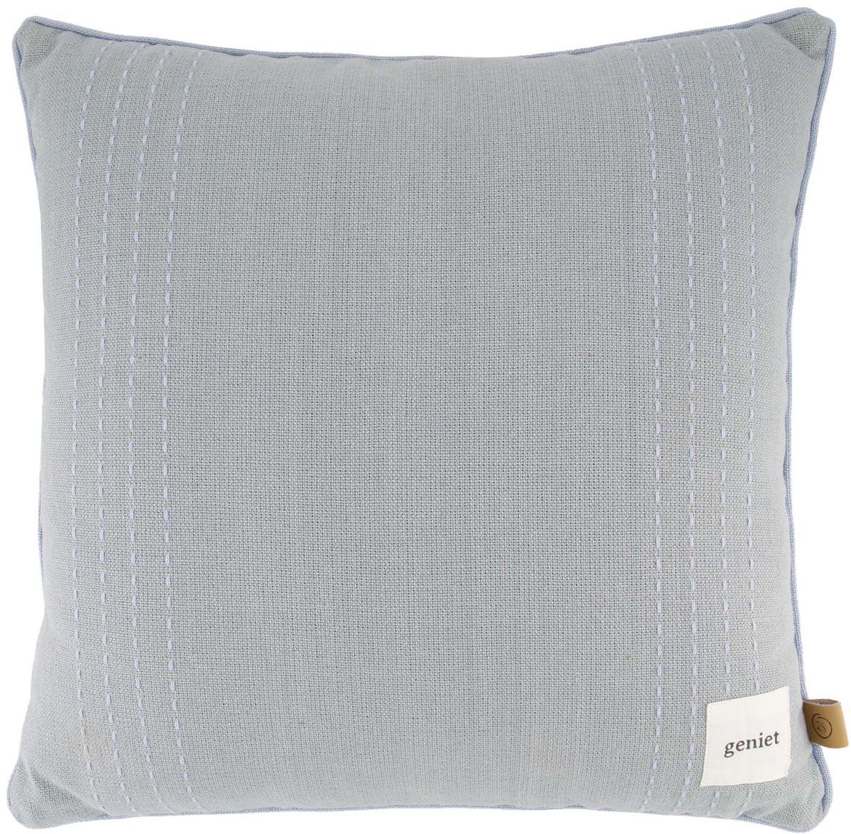 Zusss Cushion Striped Ash Blue - 100% Katoen - 45 x 45 cm
