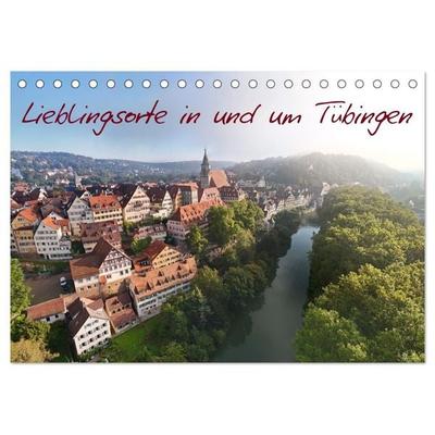 Lieblingsorte in und um Tübingen (Tischkalender 2026 DIN A5 quer), CALVENDO Monatskalender